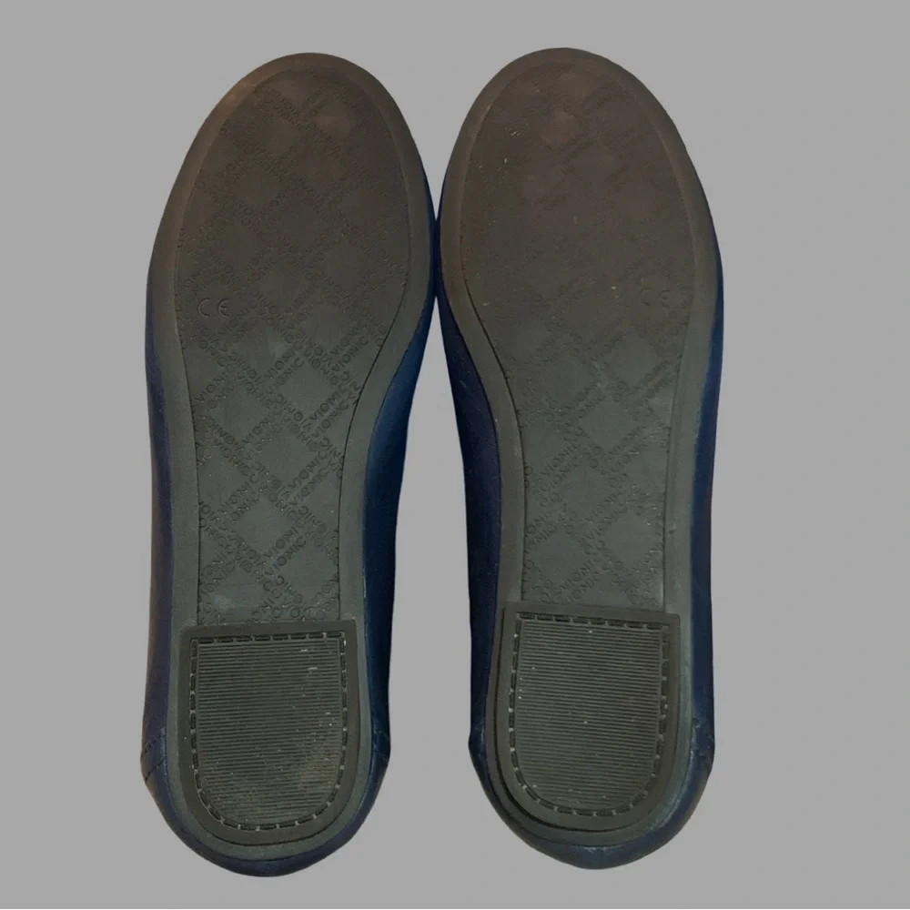 Vionic Navy Blue Leather Ballet Flats